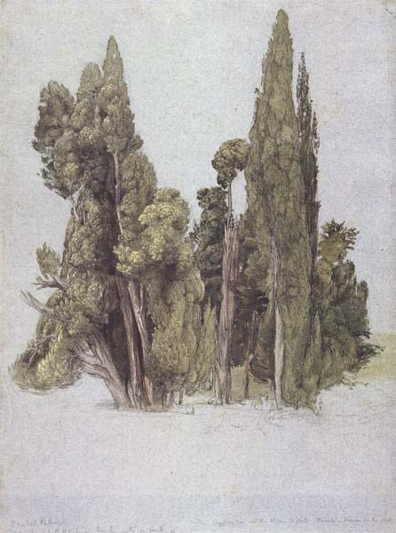 Samuel Palmer The Cypresses at the Villa d'Este Germany oil painting art